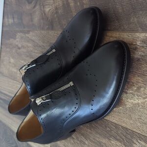 ❤️new The Office of Angela Scott Leather oxfords zip Ms Winnie
